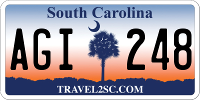 SC license plate AGI248