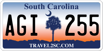 SC license plate AGI255