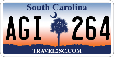 SC license plate AGI264