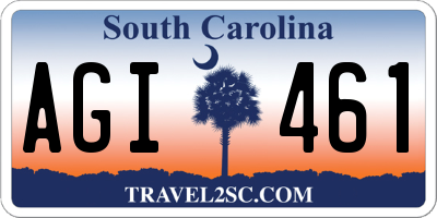 SC license plate AGI461
