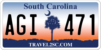 SC license plate AGI471