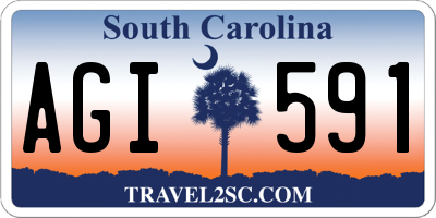 SC license plate AGI591