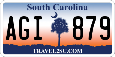 SC license plate AGI879