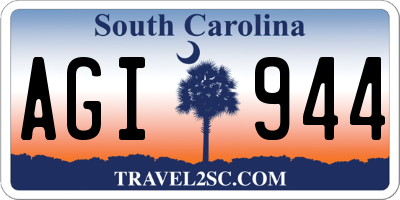 SC license plate AGI944
