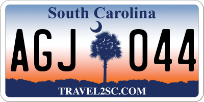 SC license plate AGJ044