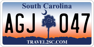 SC license plate AGJ047