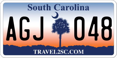 SC license plate AGJ048