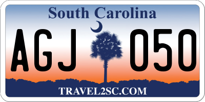 SC license plate AGJ050
