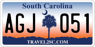 SC license plate AGJ051