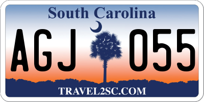 SC license plate AGJ055