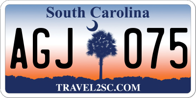 SC license plate AGJ075