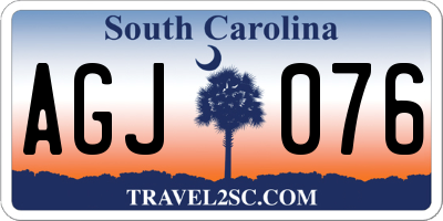 SC license plate AGJ076