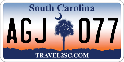 SC license plate AGJ077