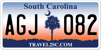 SC license plate AGJ082