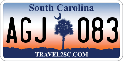 SC license plate AGJ083