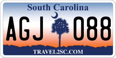 SC license plate AGJ088