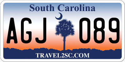 SC license plate AGJ089