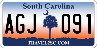 SC license plate AGJ091
