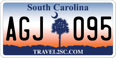 SC license plate AGJ095