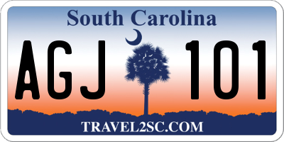 SC license plate AGJ101