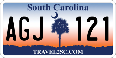 SC license plate AGJ121