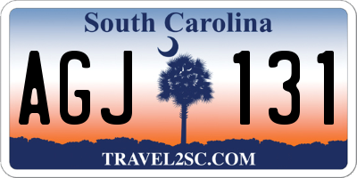 SC license plate AGJ131