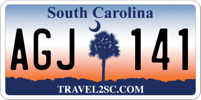 SC license plate AGJ141