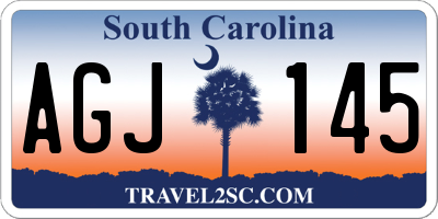 SC license plate AGJ145