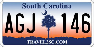 SC license plate AGJ146