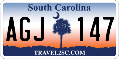 SC license plate AGJ147