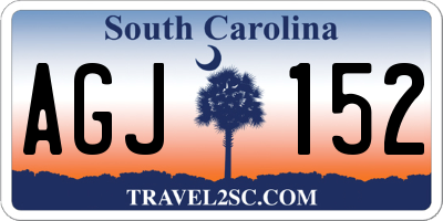 SC license plate AGJ152