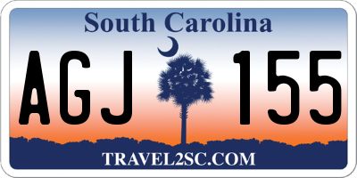 SC license plate AGJ155