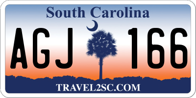 SC license plate AGJ166