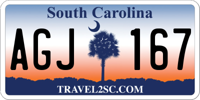SC license plate AGJ167
