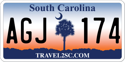 SC license plate AGJ174
