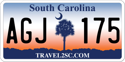 SC license plate AGJ175