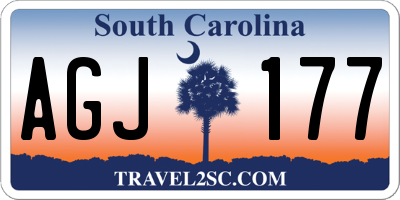 SC license plate AGJ177
