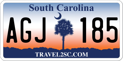 SC license plate AGJ185