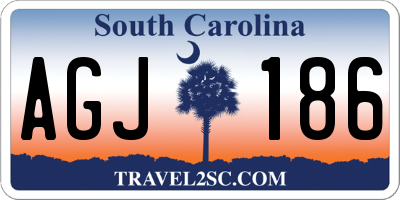 SC license plate AGJ186