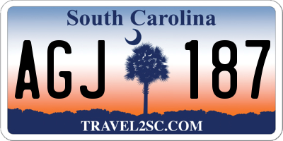 SC license plate AGJ187