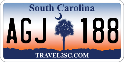 SC license plate AGJ188