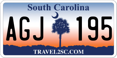 SC license plate AGJ195
