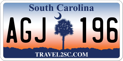 SC license plate AGJ196