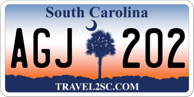 SC license plate AGJ202