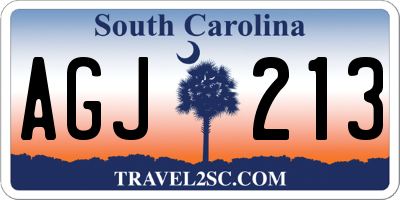 SC license plate AGJ213