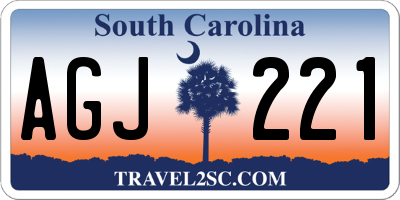 SC license plate AGJ221