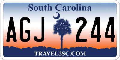 SC license plate AGJ244