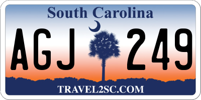 SC license plate AGJ249