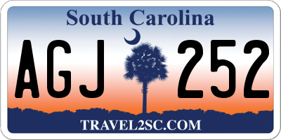 SC license plate AGJ252