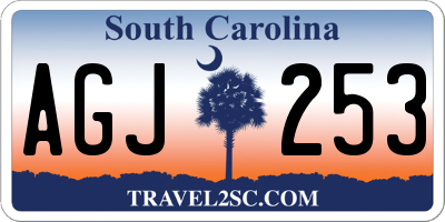SC license plate AGJ253